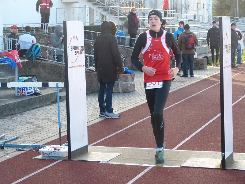 Christian kommt ins Ziel