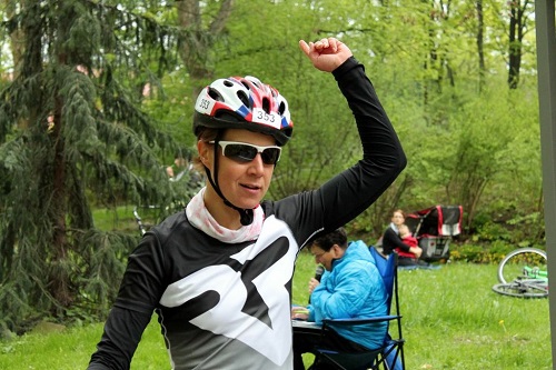 Katja im Freudentaumel